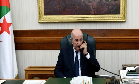 Communication téléphonique entre le Président Tebboune et son homologue français