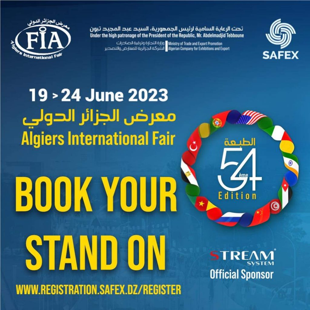 54ème édition de la Foire Internationale d’Alger, FIA 1924 juin 2023