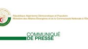 Communiqué du Ministère des Affaires étrangères et de la Communauté nationale à l’étranger s’agissant de la situation au Niger