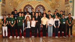 Le président de la République préside une cérémonie en l'honneur des sportifs couronnés dans diverses compétitions continentales et mondiales ceremonie